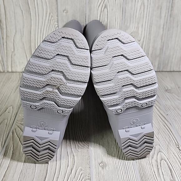 Kamik Jennifer Light Grey Charcoal Tall Rain Boots Womens Size 6 - Picture 7 of 16